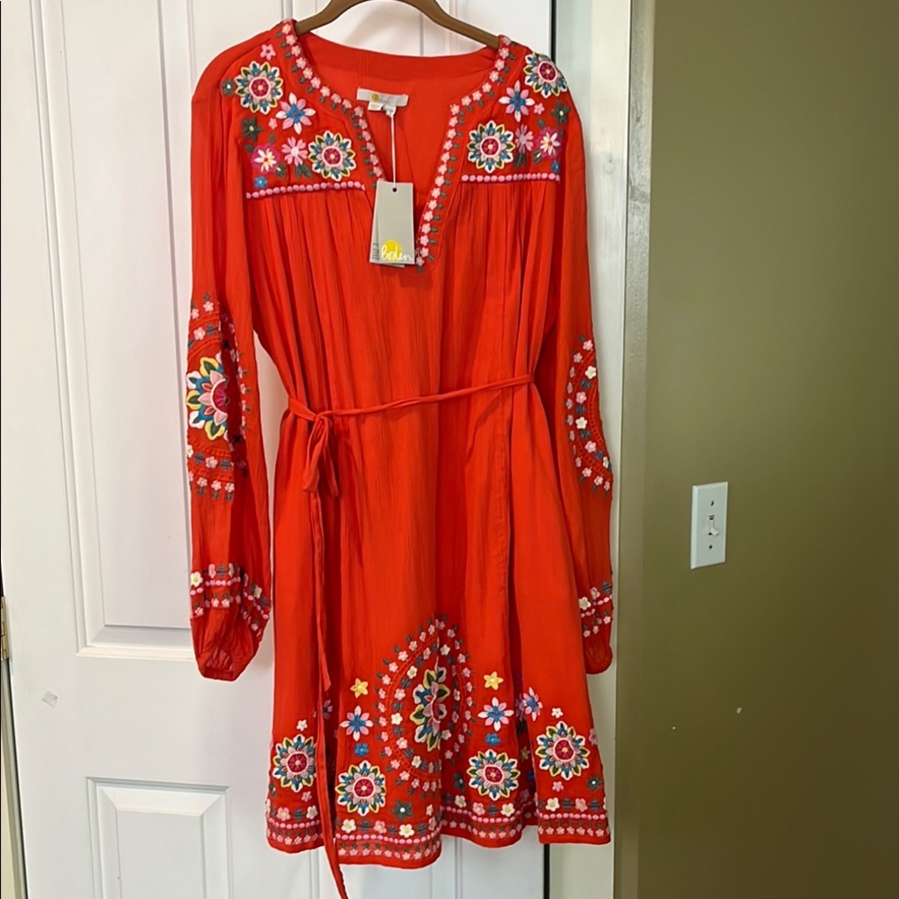 Boden Long Sleeve Sundress